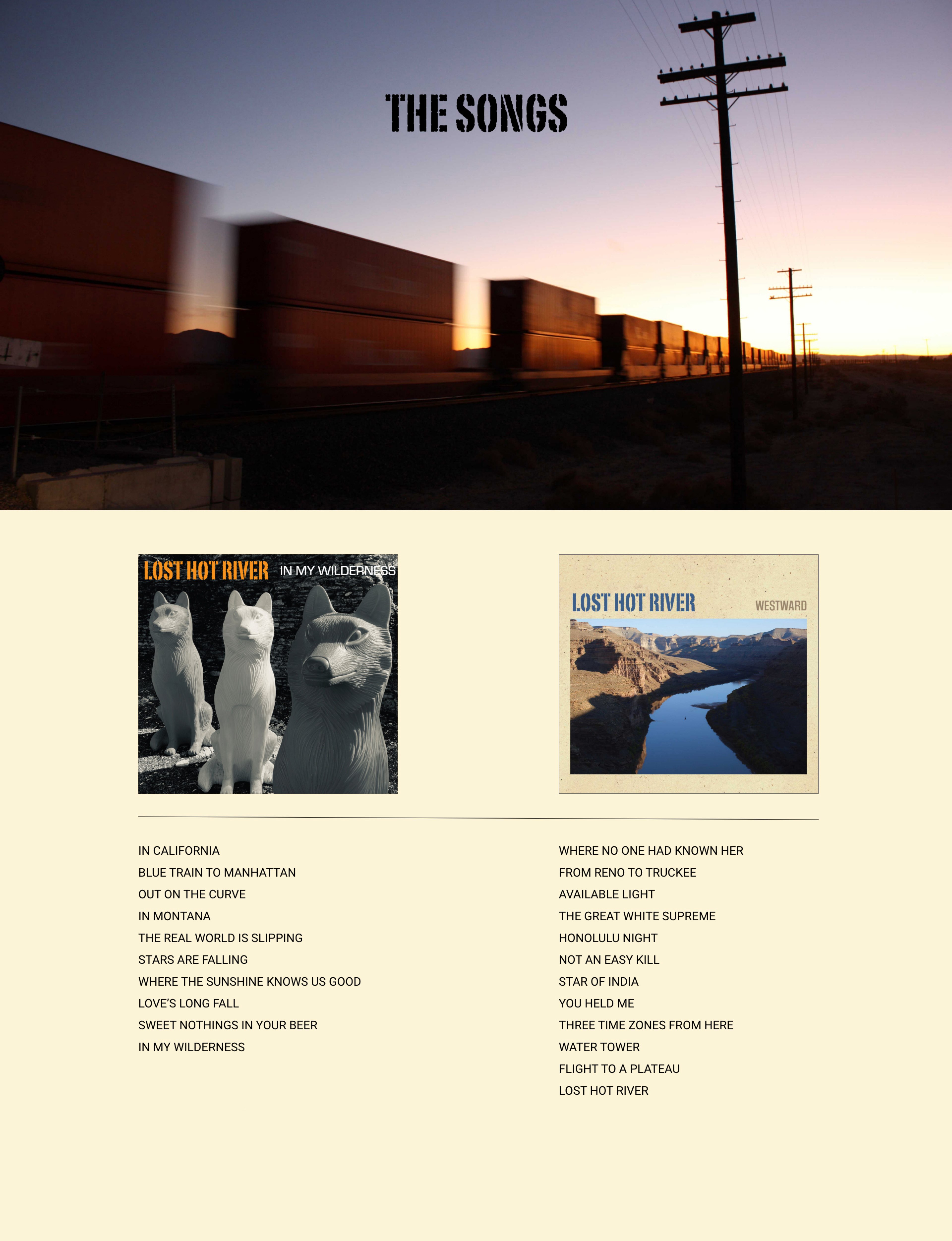 Train rolling into the sunset